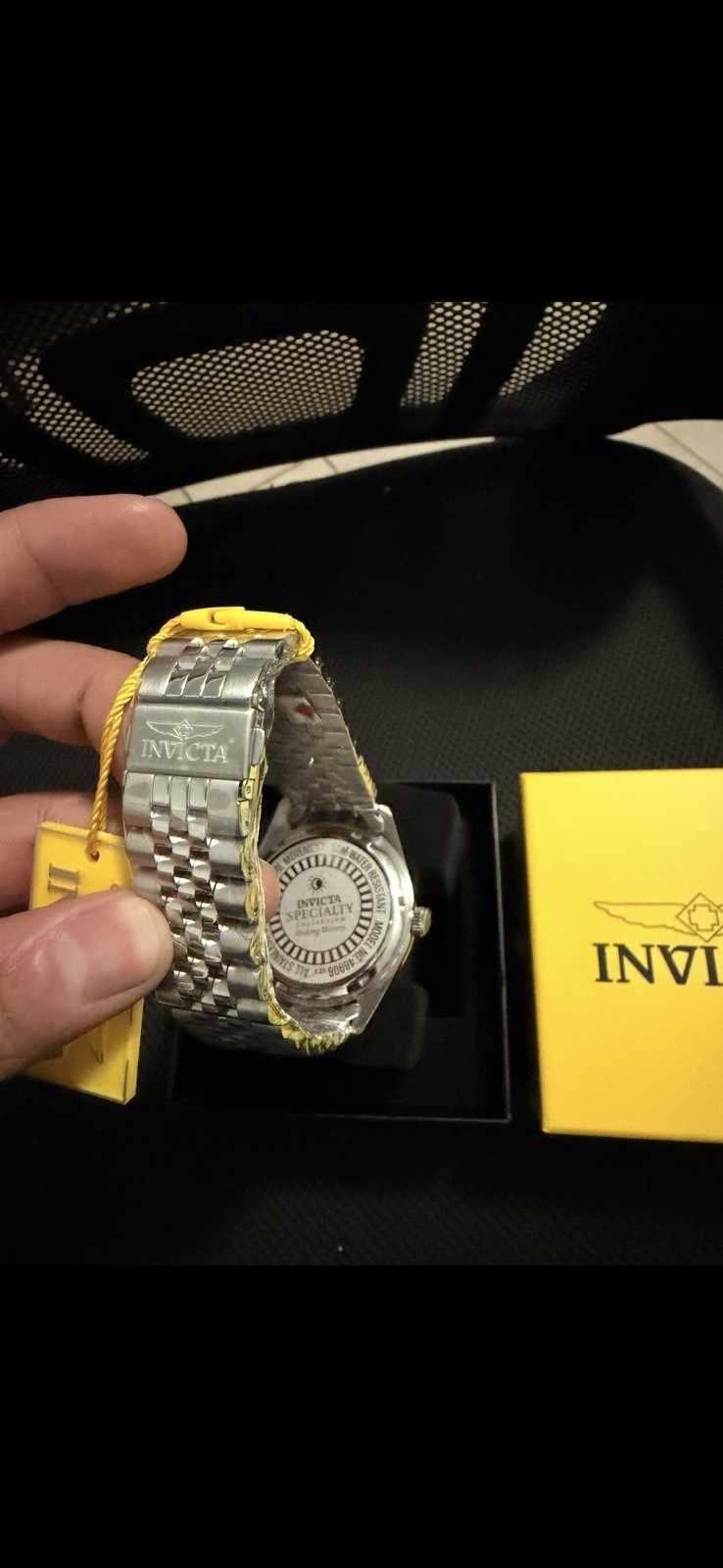 Invicta Specialty Men’s Quartz 43mm Blue Dial Stainless Bracelet 100m w/Box
