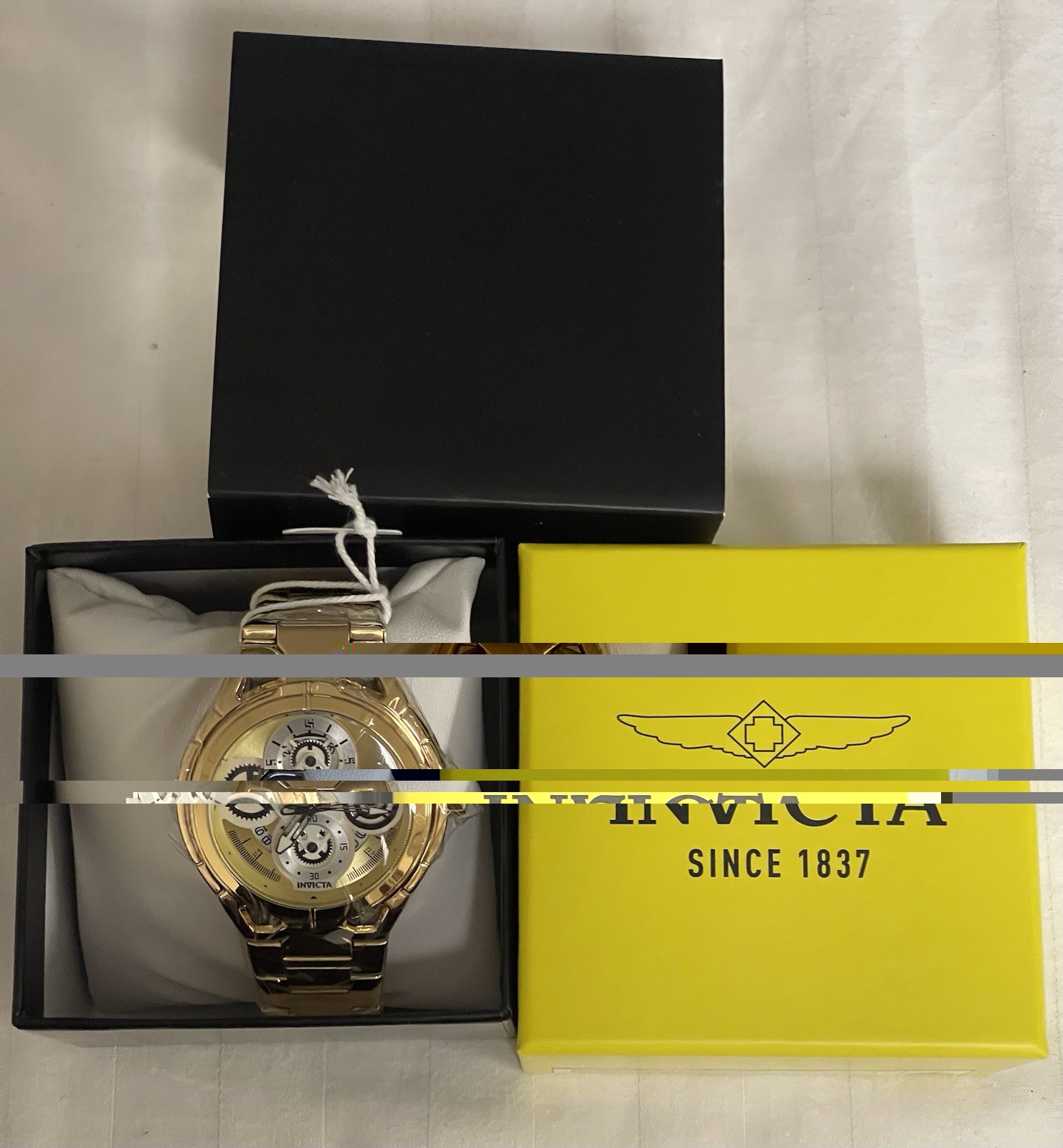 NEW 79013- Invicta S1 Rally Men 44 mm Metal Gold Silver + Gold Dial Ax32 Quartz