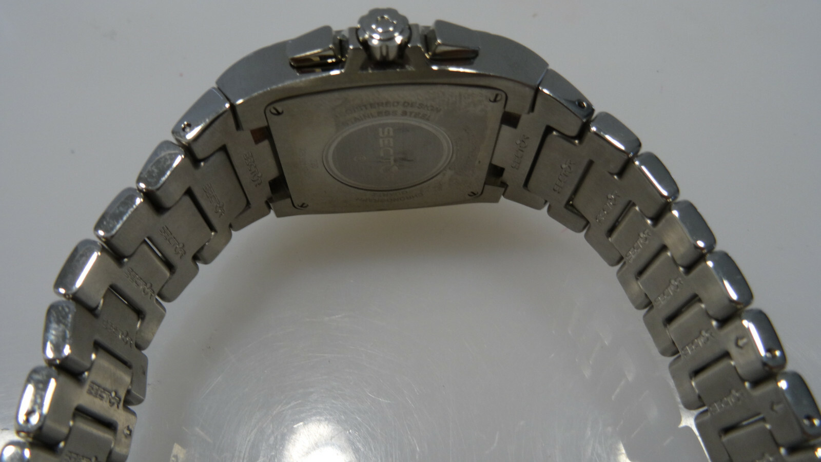SECTOR 230 BLUE DIAL MINERAL GLASS CHRONOGRAPH 100MT Quartz – NEW –