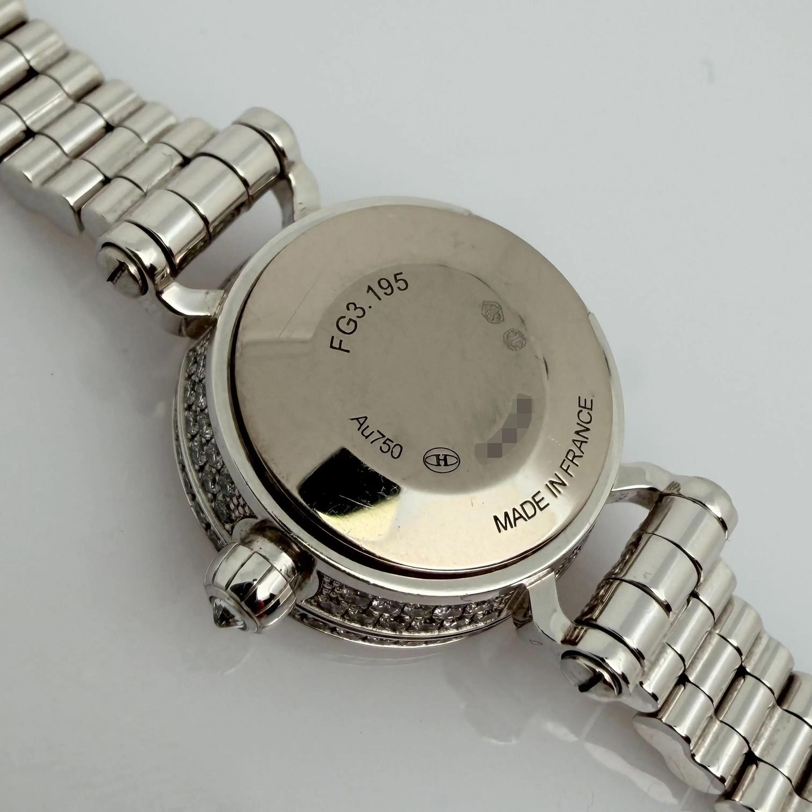 Hermes W049640WW00 Faubourg Joaillerie 16.3 Blue Aventurine Dial 18K Gold Watch