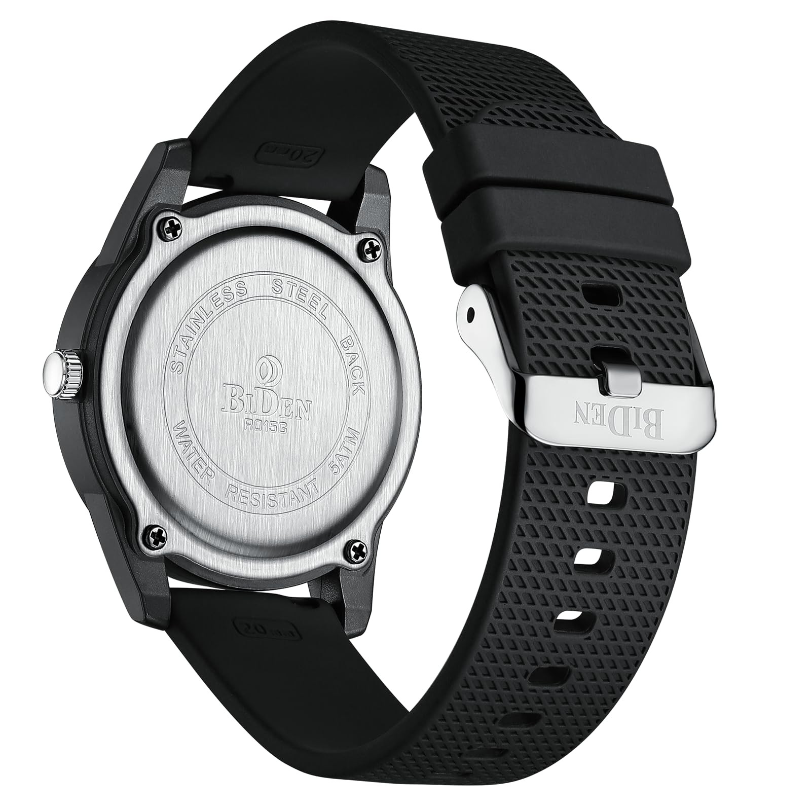 Waterproof 30M Nurse Watch Unisex Analog Quartz, Easy Read Military Time Dial