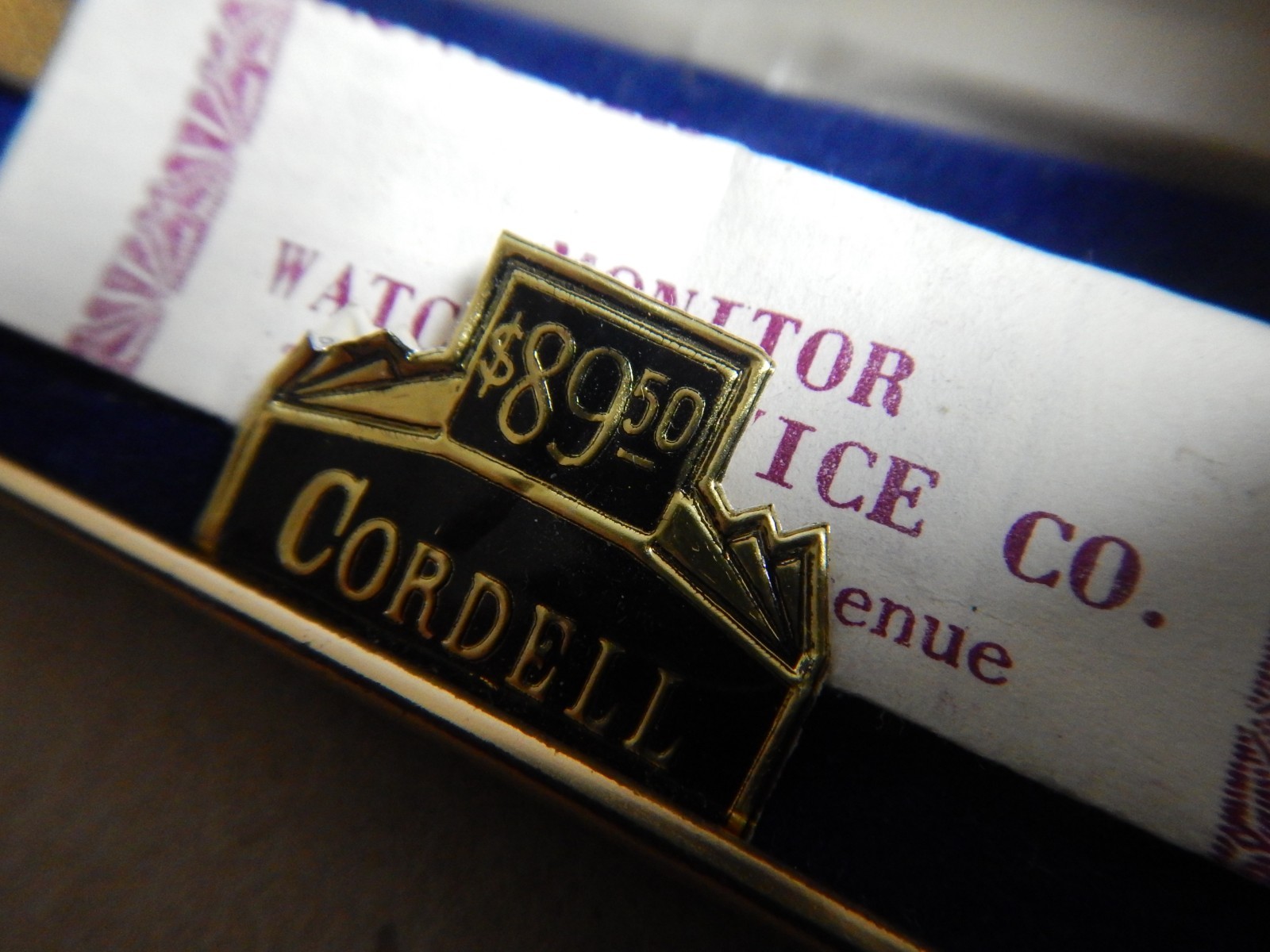 VINTAGE CORDELL 36 SWISS Movt WOMEN’S WATCH Stainless Bezel Rhinestones