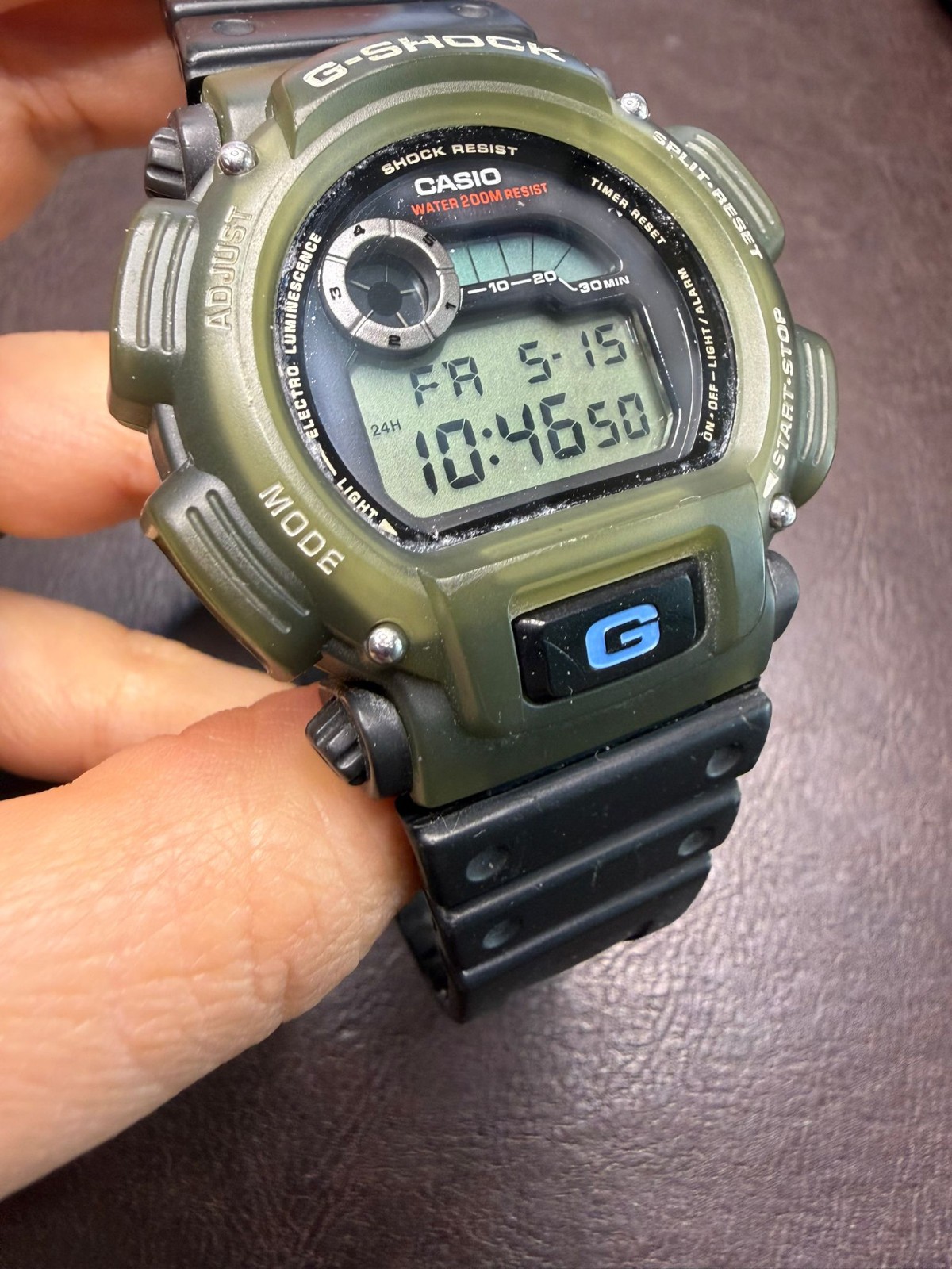 CASIO G-Shock DW-9000 – Vintage Military Digital Watch (46mm) – Working