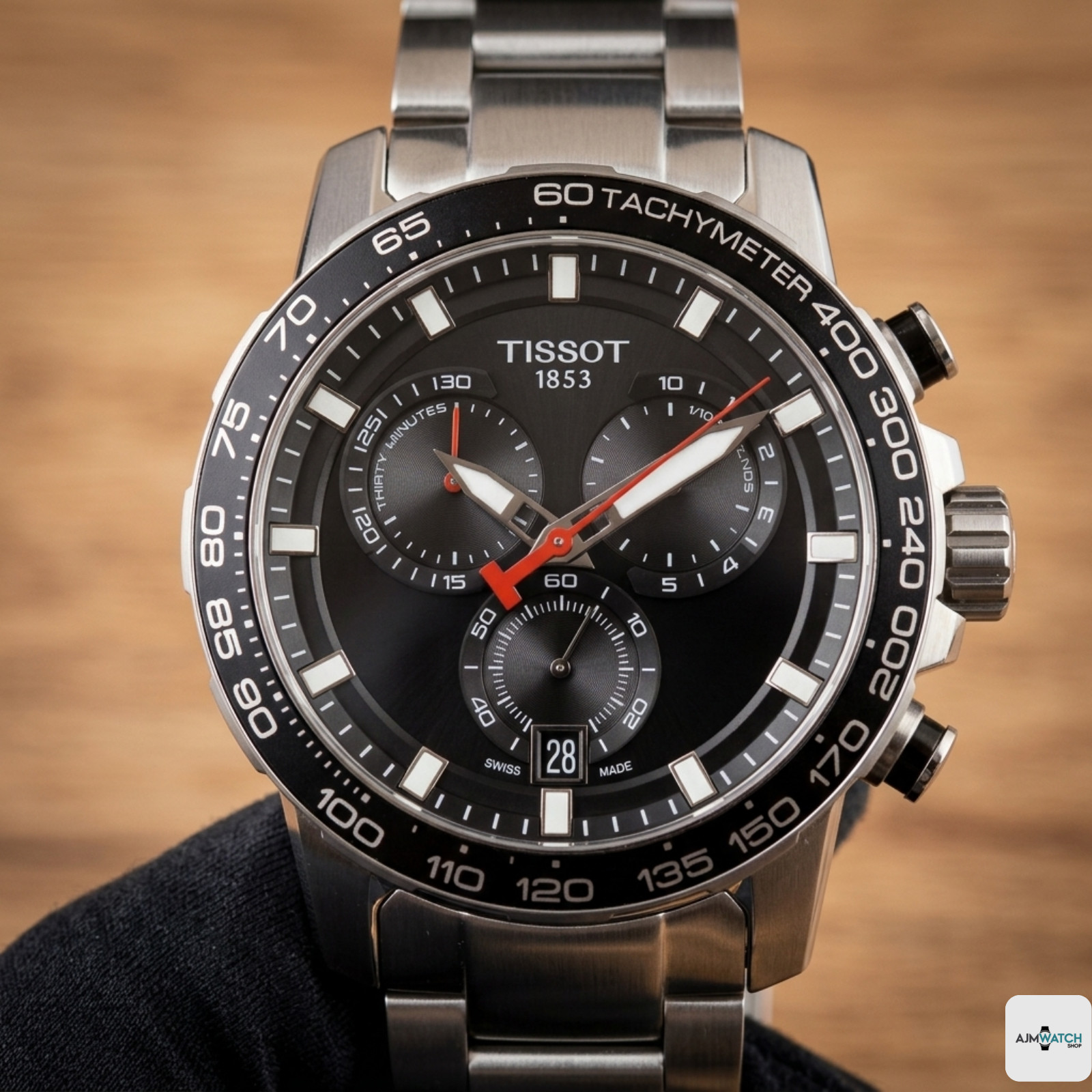 Tissot Supersport Chrono Quartz Men’s Watch T125.617.11.051.00 Black Dial 45.5mm