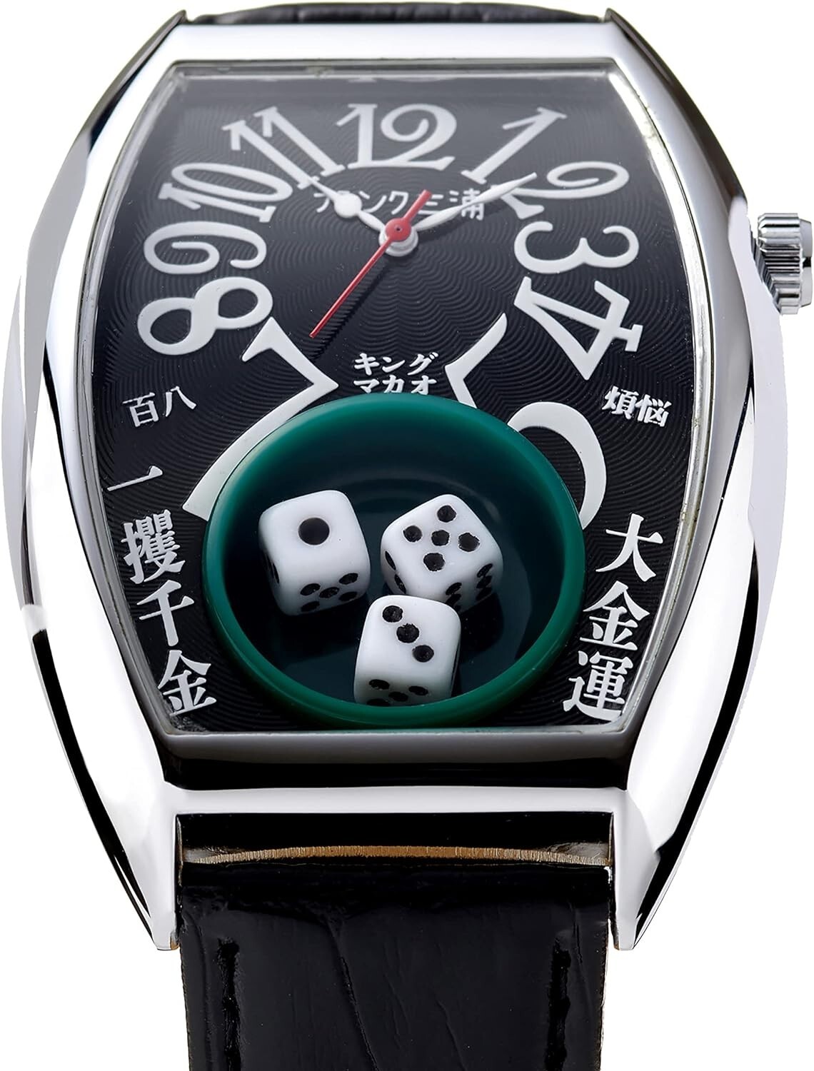 Frank Miura Men’s Watch Macau Gambling Watch Reprint Dice Limited Edition Black