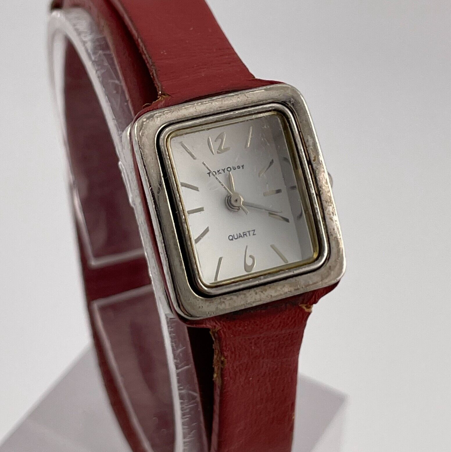 TOKYObay Watch Womens 19mm Case Red Wrap Around Strap Quartz Three Hands Analog