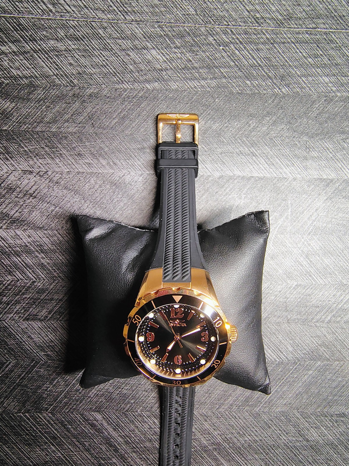 Ladie’s Invicta Angel Halo Watch 38mm Black/Rose Gold 40313