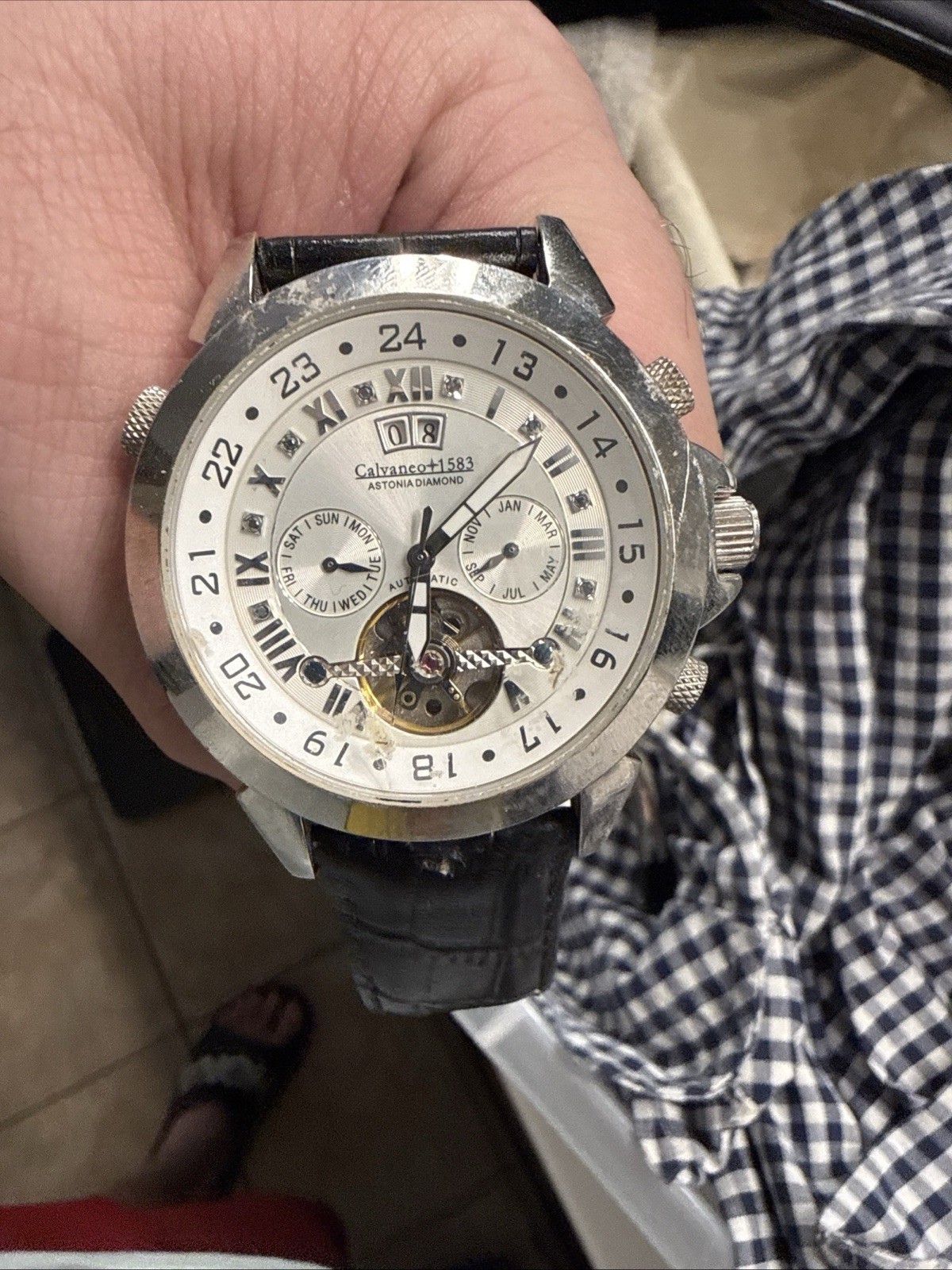 Calvaneo 1583 Astonia Diamond Automatic, model CM-ASPD-1. SEE DESCRIPTION