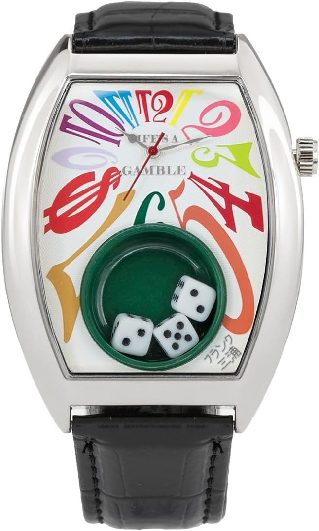 Frank Miura King Macau Gamble Watch Casino Dice Revival Leather Belt FM14-SVCRW