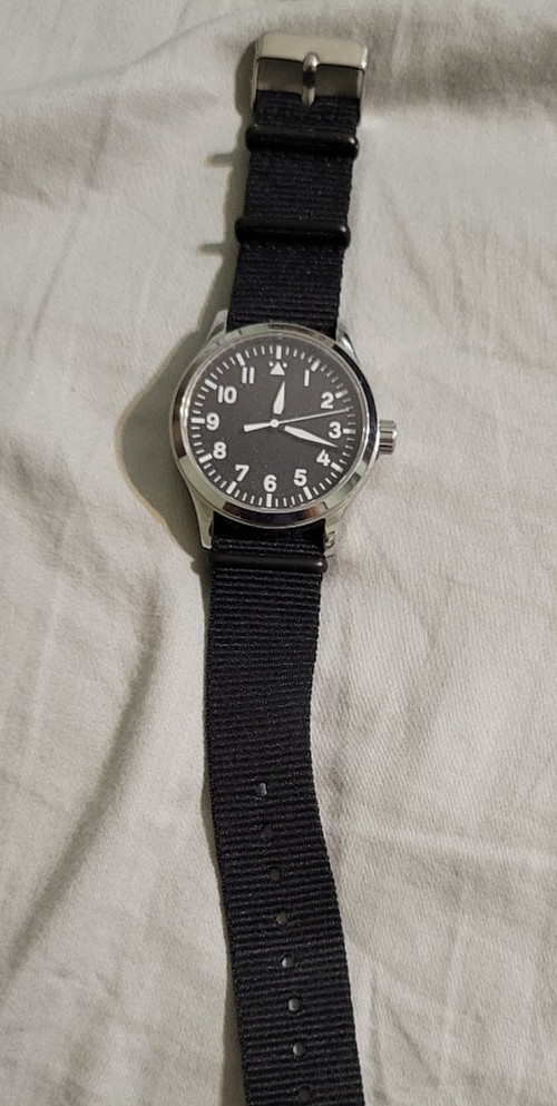 Corgeut 42mm Black Dial Sapphire Crystal Military Automatic Men’s Pilot SS Watch