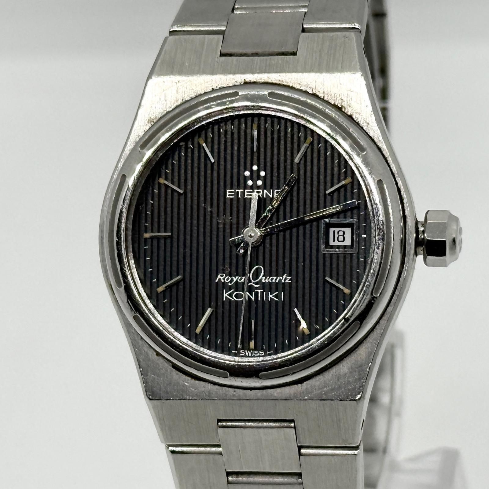 Eterna KonTiki 711.1506.41 Gray Quartz Ladies Watch – Working Condition #353