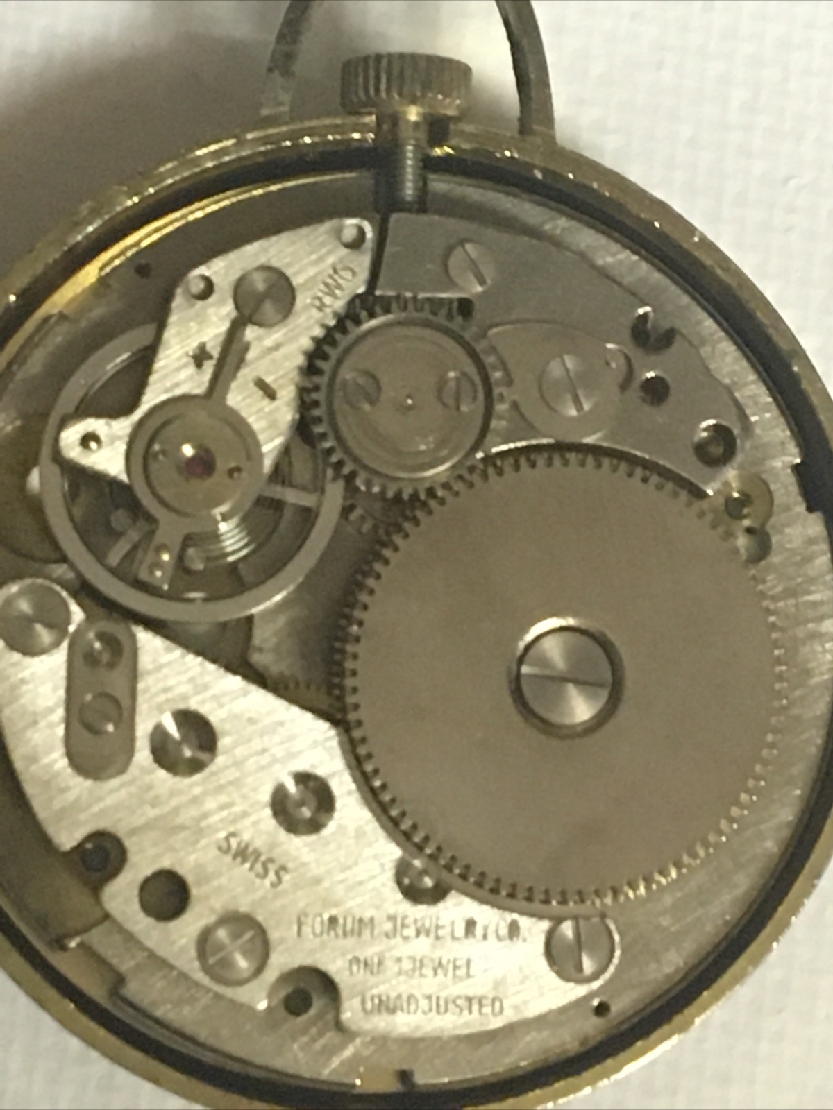 Vintage Arntime Lifetime MainSpring Gold Tone Antimagnetic Pocket Watch Running