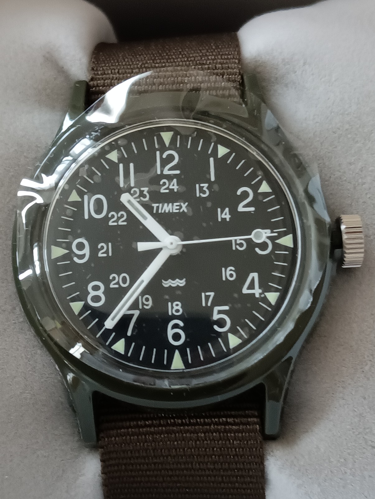 Timex Watch TW2P88400 Original Vietnam Camper 36mm Khaki Nylon Strap in Box New