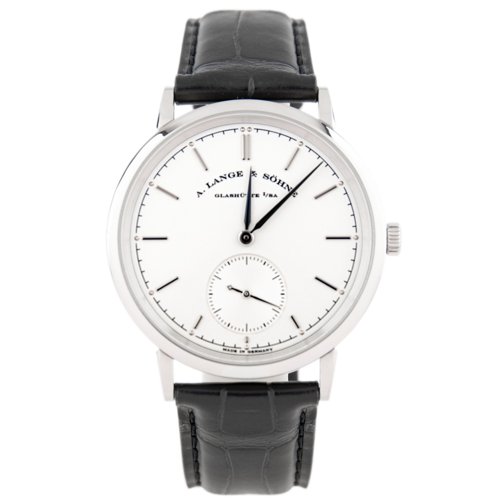 A. Lange & Sohne Saxonia Automatic White Gold Silver Dial 38.5mm 380.026