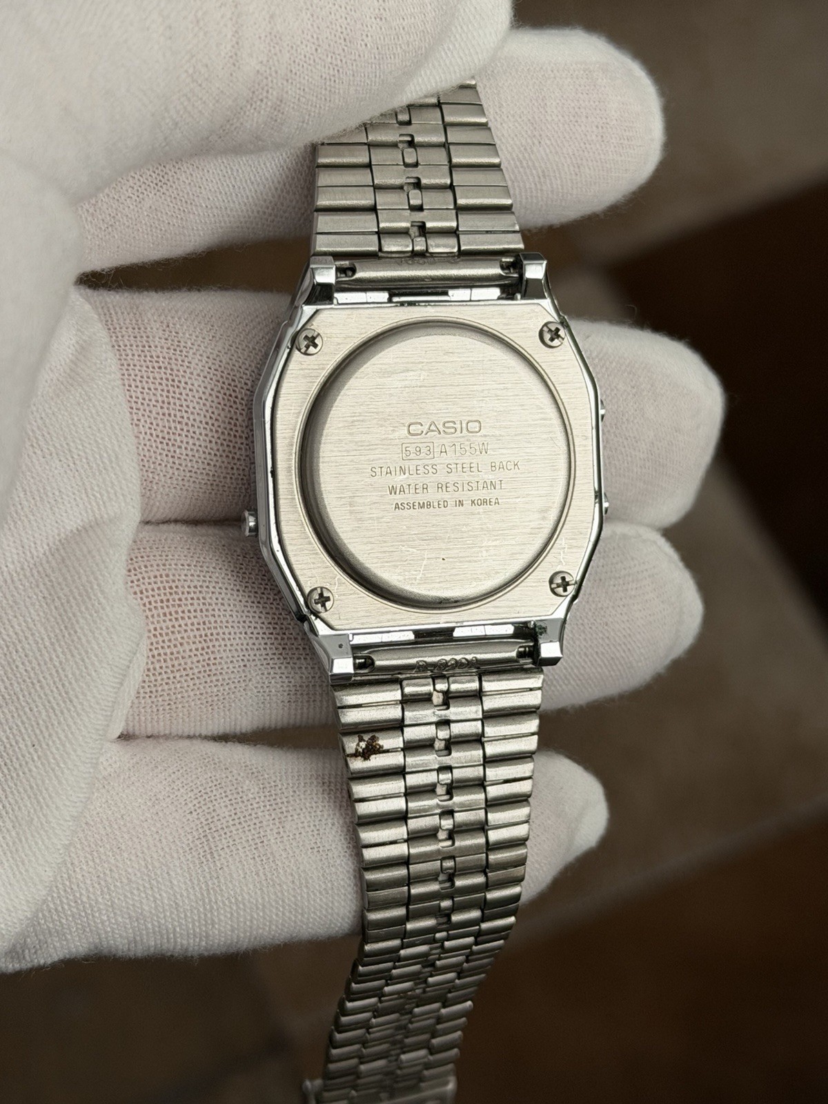 Rare Vintage Casio A155W Men’s Digital Sports Watch Module 593 JDM 1980s