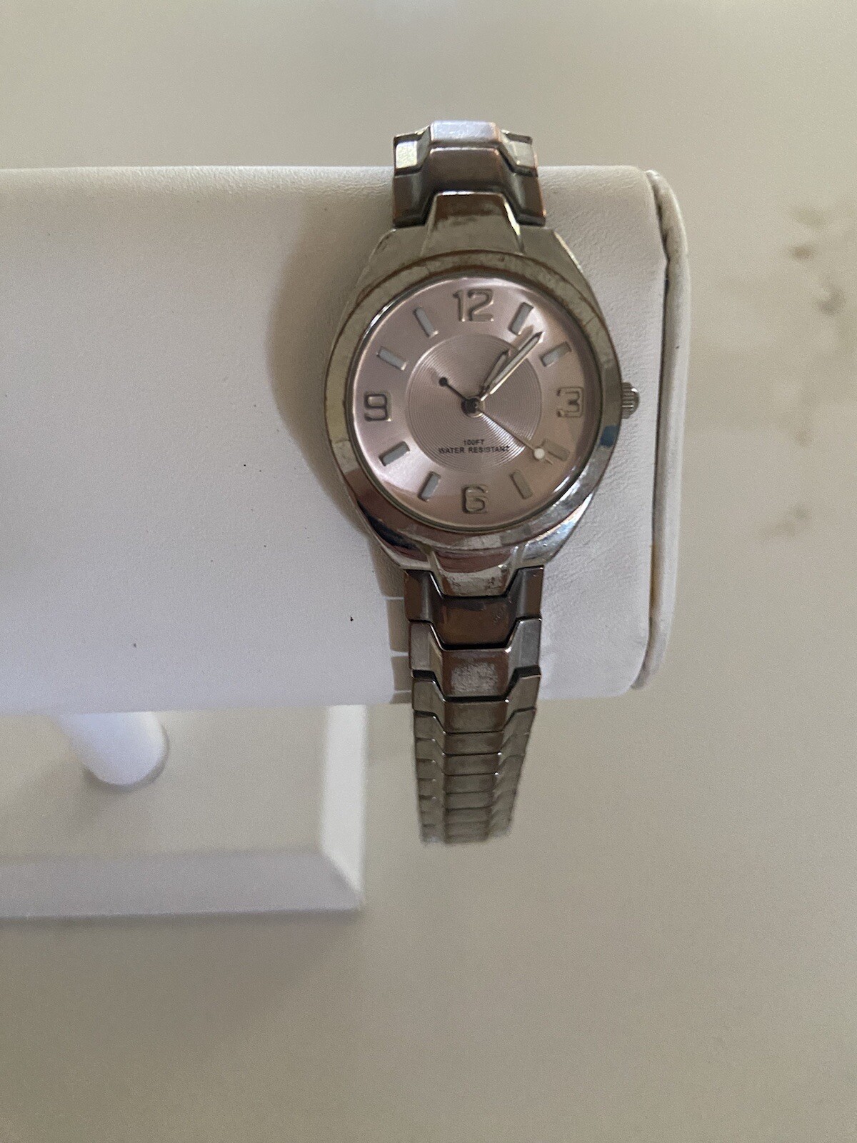 Quartz Watch Stainless Steel Case Back Base Metal Bezel Working Condition Runs