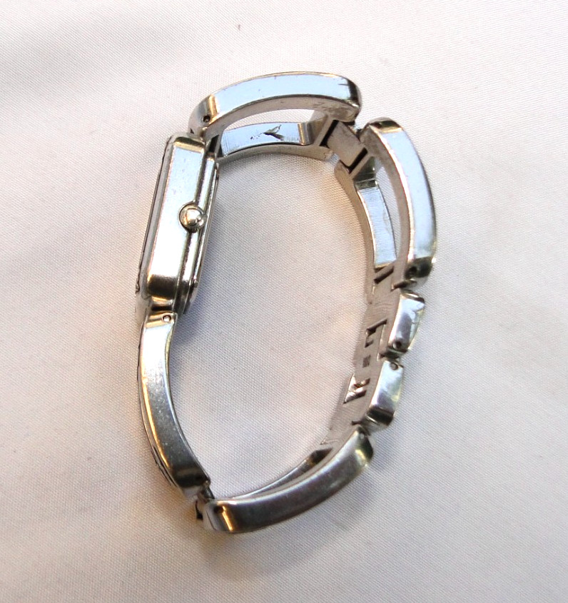 Brighton Bellerive Silver Fold Over Wrist Watch
