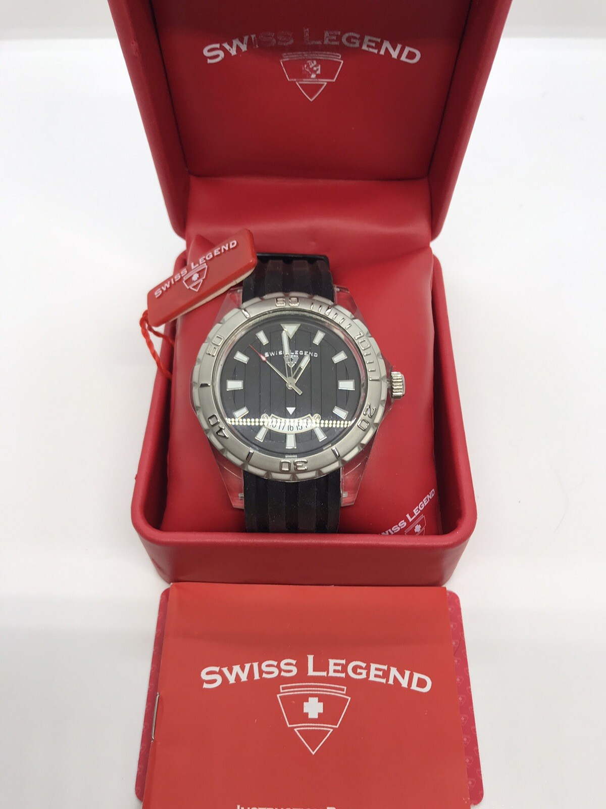 Swiss Legend Watch Portofino Collection Mineral Crystal In Box SL-40045-11