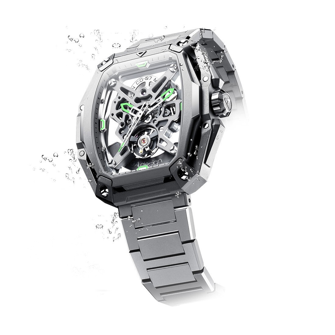CIGA Design Z Hunter Automatic Skeletonized Steel Tonneau Men’s Watch