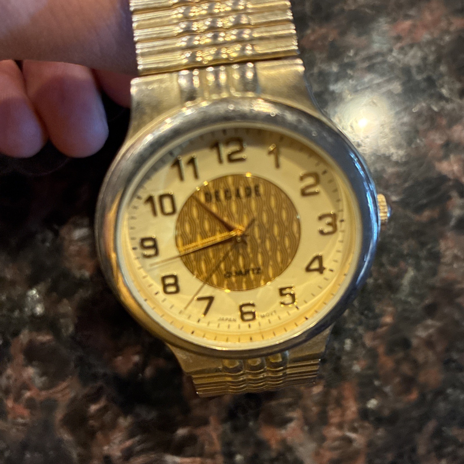 Men’s Decade 3990 Watch With Black Band UnTested