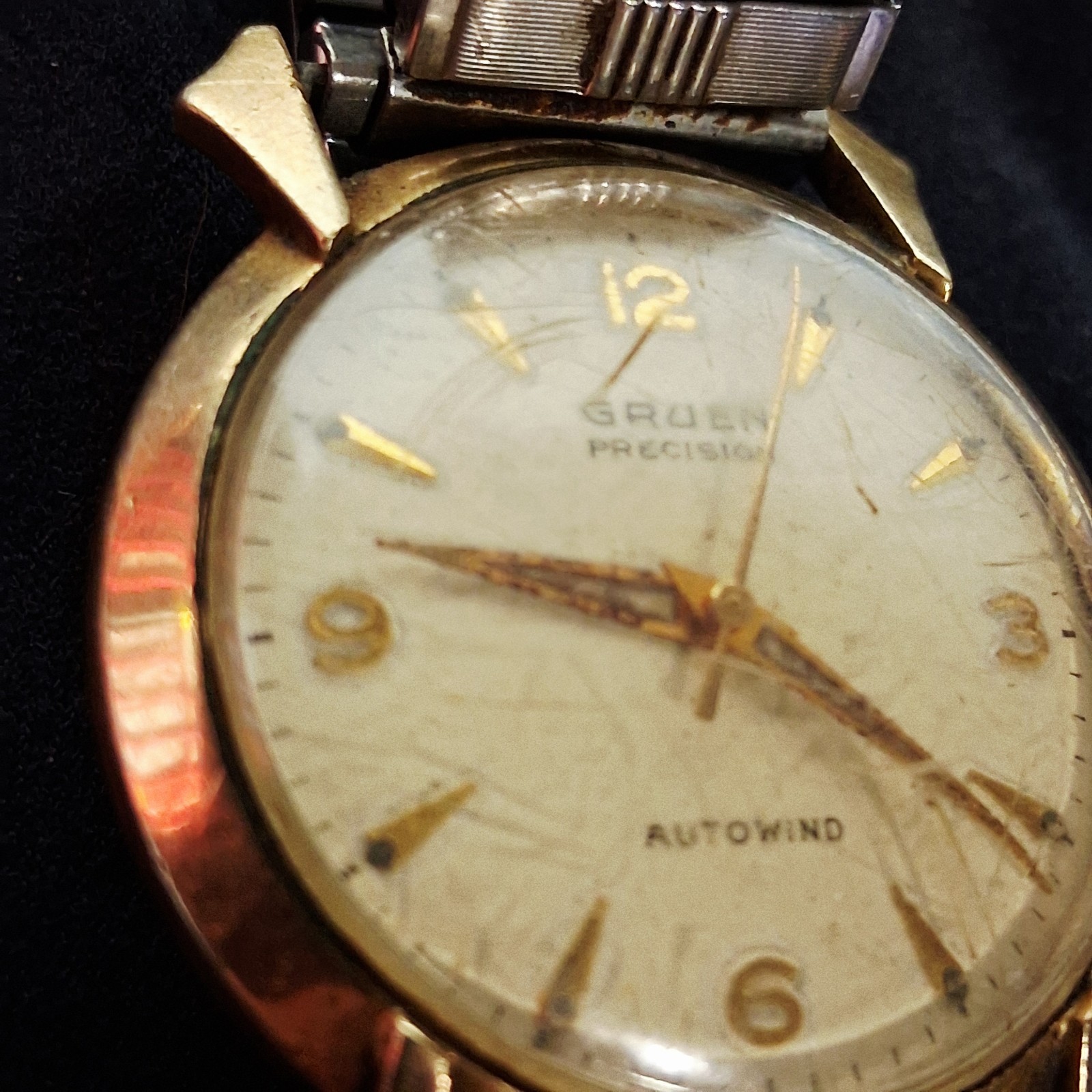 1950’s Gruen Precision Autowind Autmatic – Fancy Spider Lugs – Running