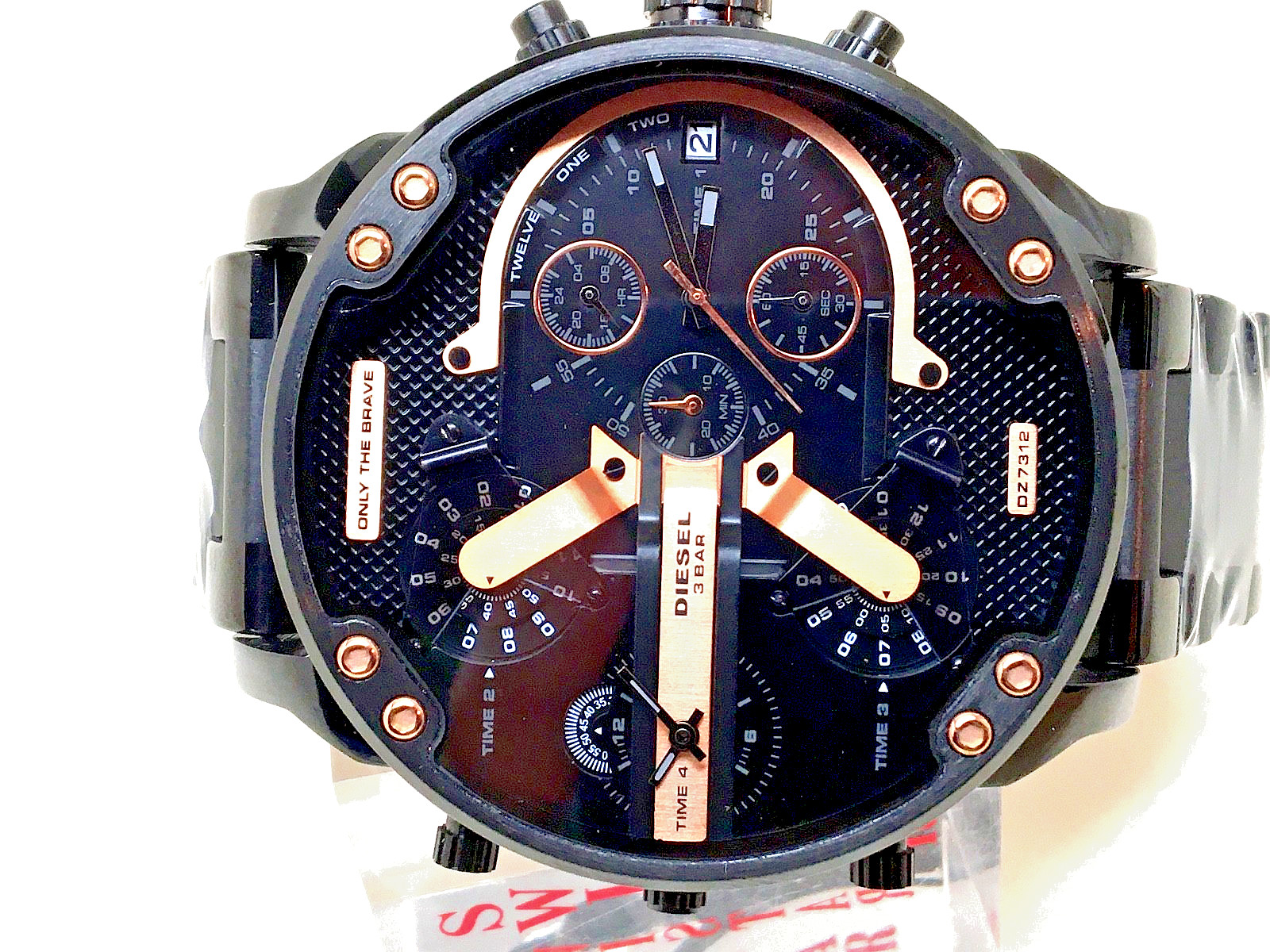 Diesel Watch DZ7312 Mr Daddy 2.0 Chronograph Black Stainless Steel 57mm/NO BOX