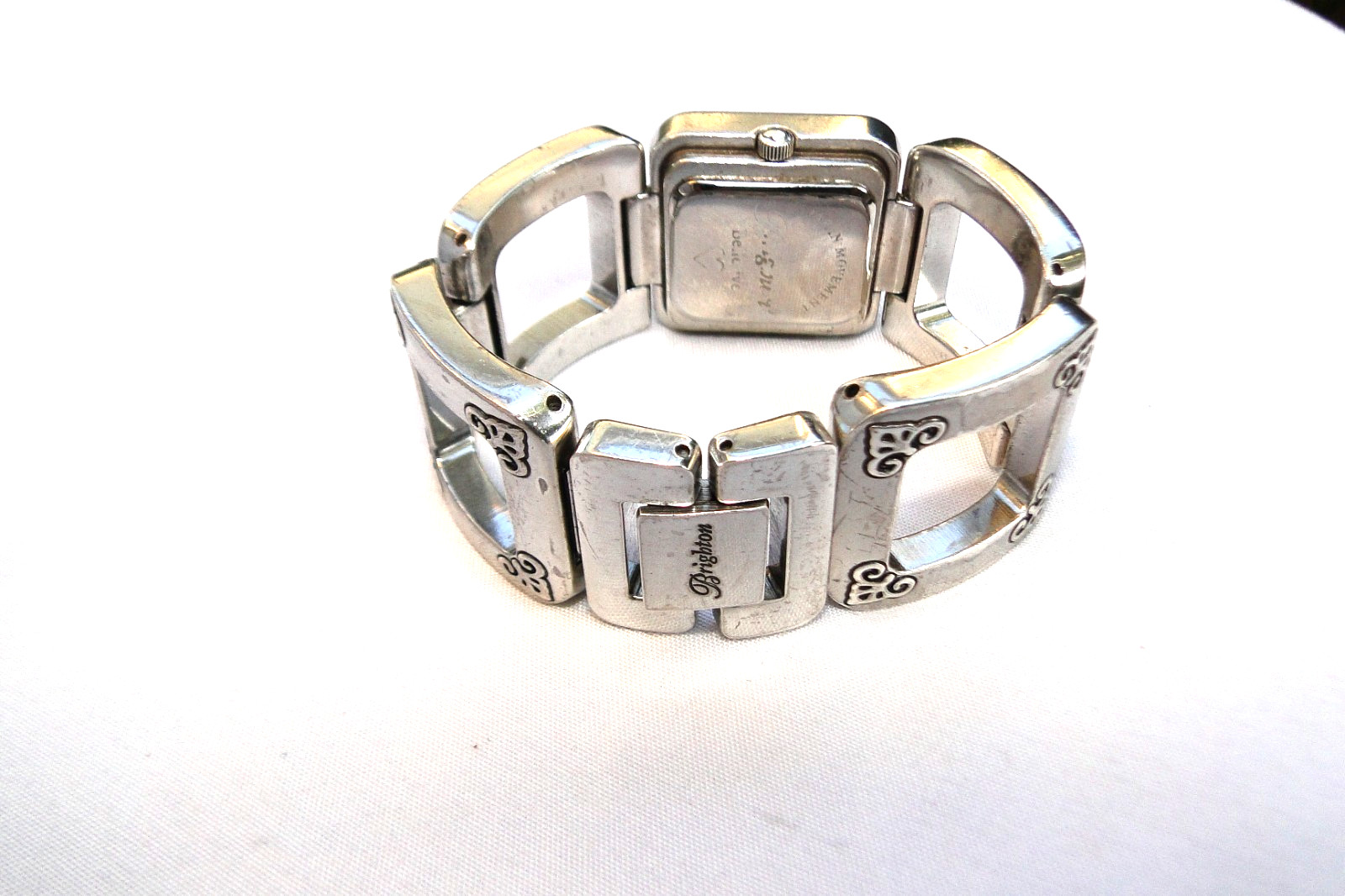 Brighton Bellerive Silver Fold Over Wrist Watch