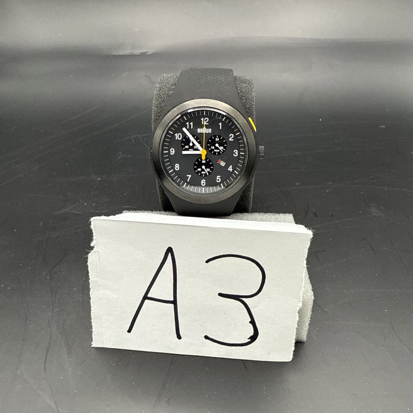 Rare – Braun Watch Chronograph – Rubber BN0115BKBKBKG