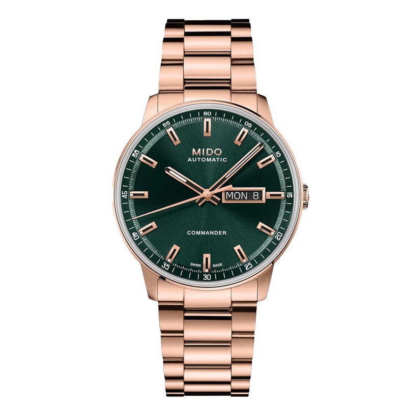 Mido Commander Datoday 40mm Green Dial Men’s Watch M0214303309100