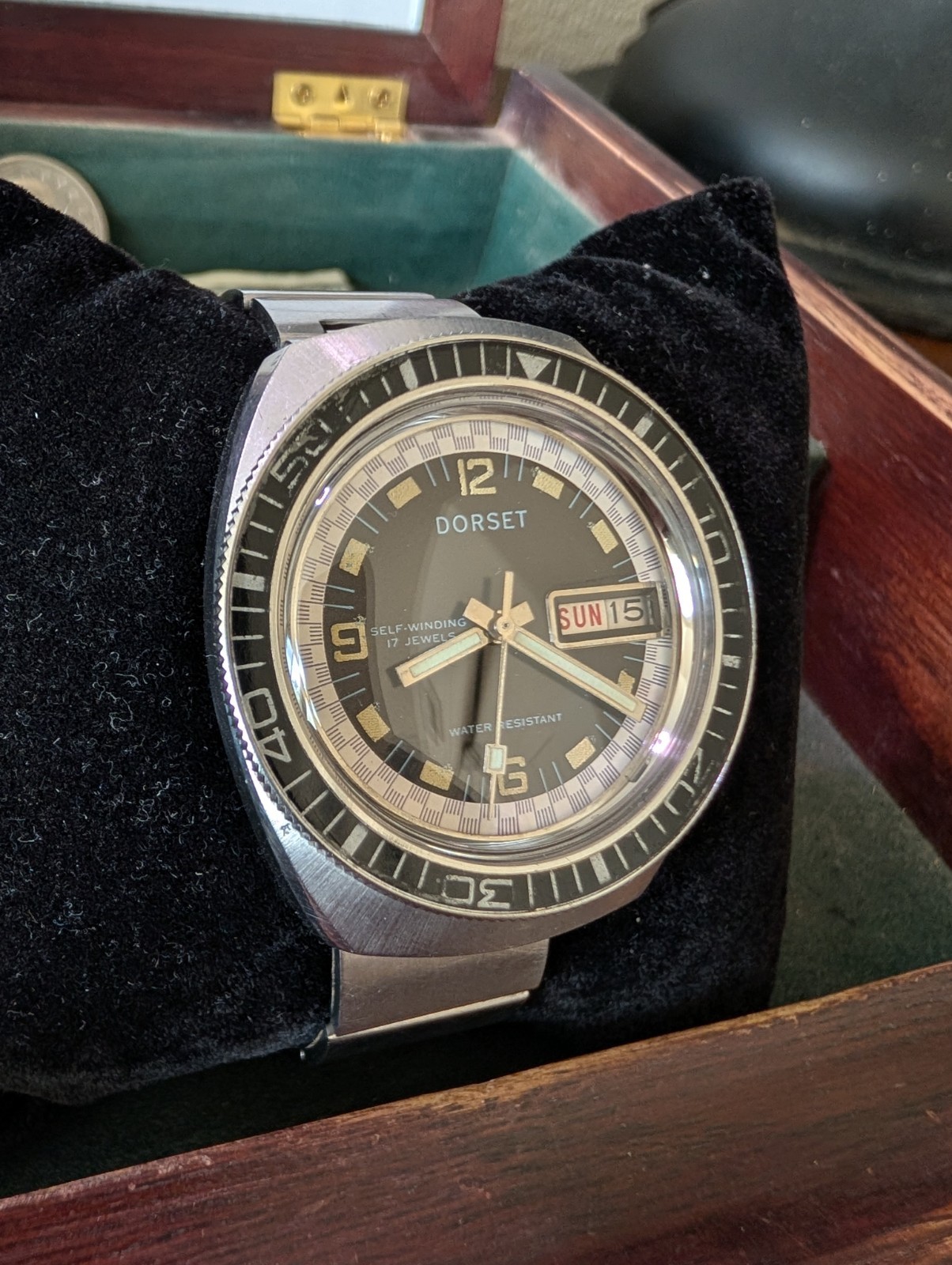 1970s Dorset Self-Winding Diver Watch – 17J Automatic Day/Date