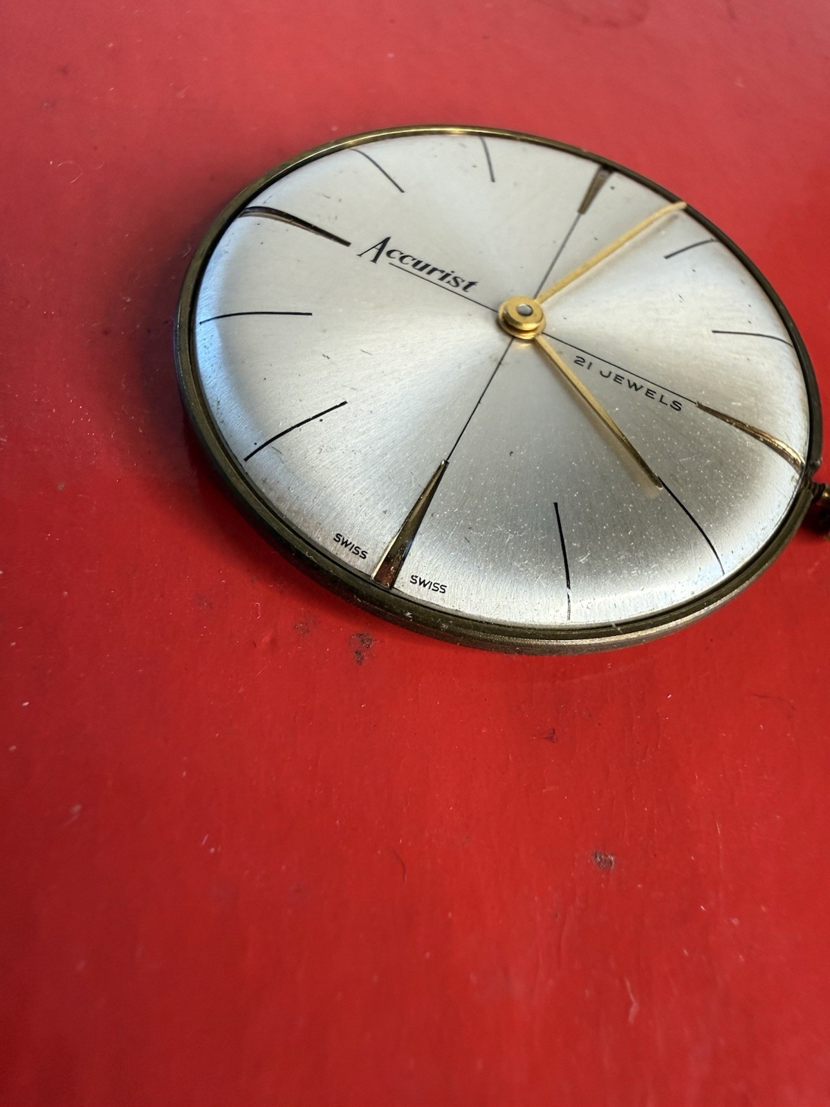 Vintage Accurist Swiss watch Face Mechanical 21 Jewel movement – Working