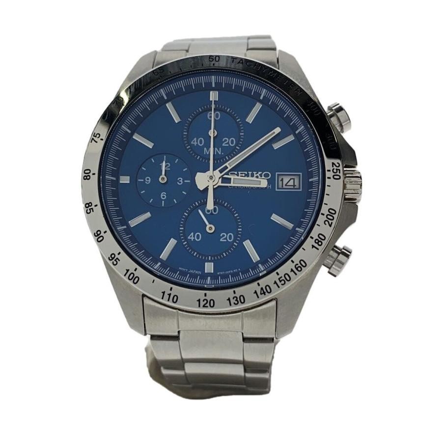 USED SEIKO 8T67-00C0 Case Size 4.7 ×4.2cm Band Size 17cm Watch #51526