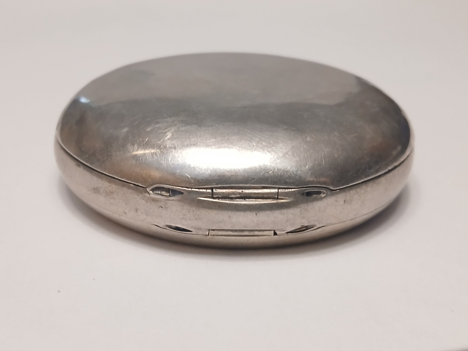 Scrap? 18 size Coin Silver open face pocket watch case. No Crystal-bow. 75+Grams