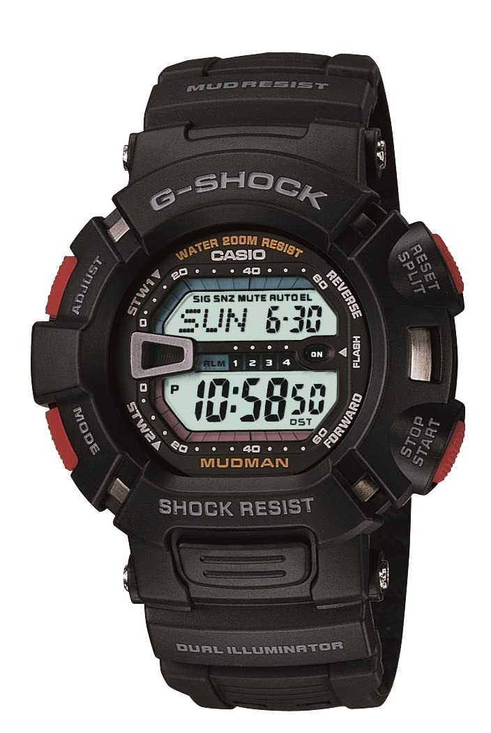 G-Shock Mudman Super Dual Illuminator Men’s Quartz 52mm Digital Watch G9000-1V