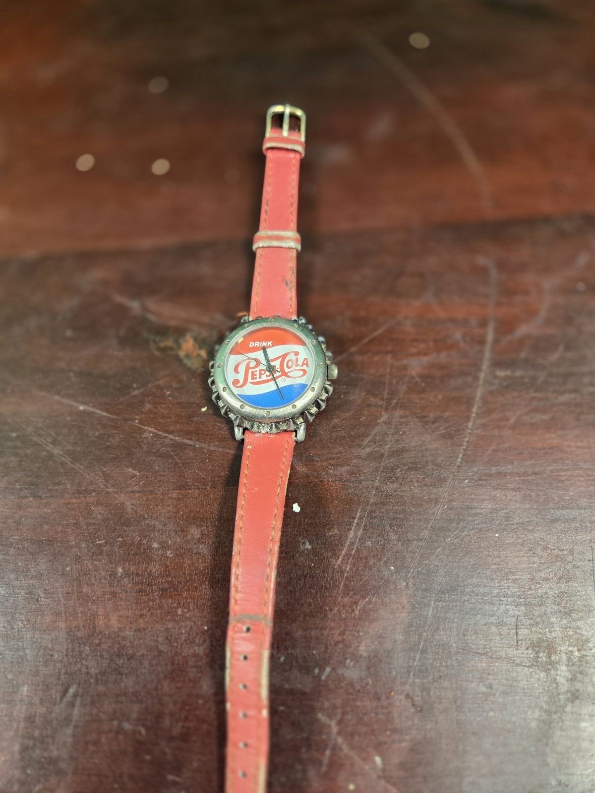 Vintage Pepsi-Cola Bottle Cap Wrist Watch A / 1990s. Untested