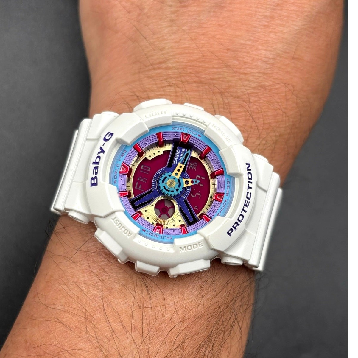 Casio Baby-G BA112-7A White Analog Digital Women’s Watch NIB Discontinued