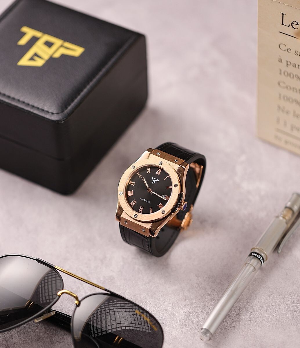 TOP G Exclusive Authentic Leather Watch Men Watch