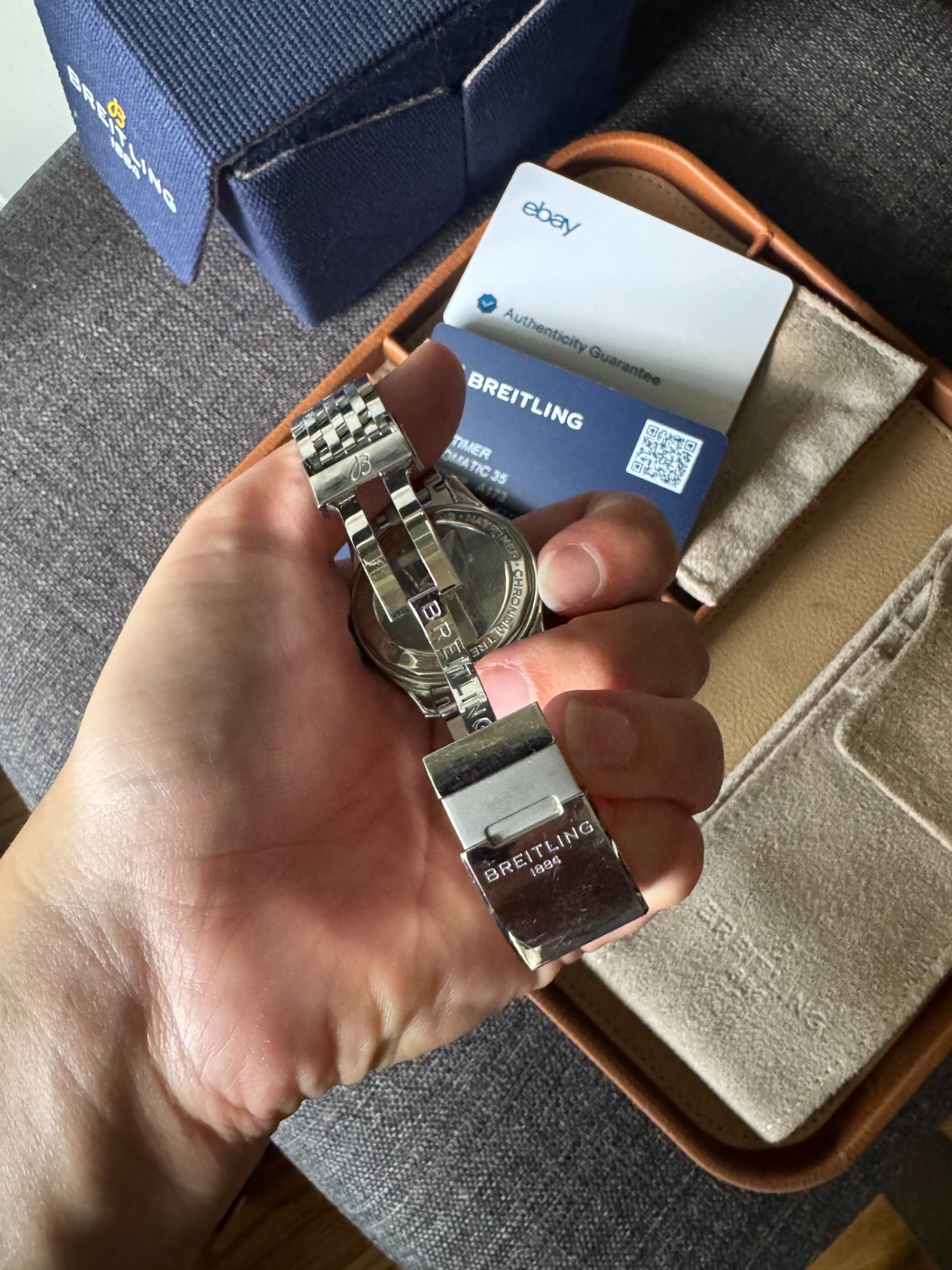 Breitling Navitimer Automatic 35mm Steel Blue Dial Bracelet Watch A17395161C1A1