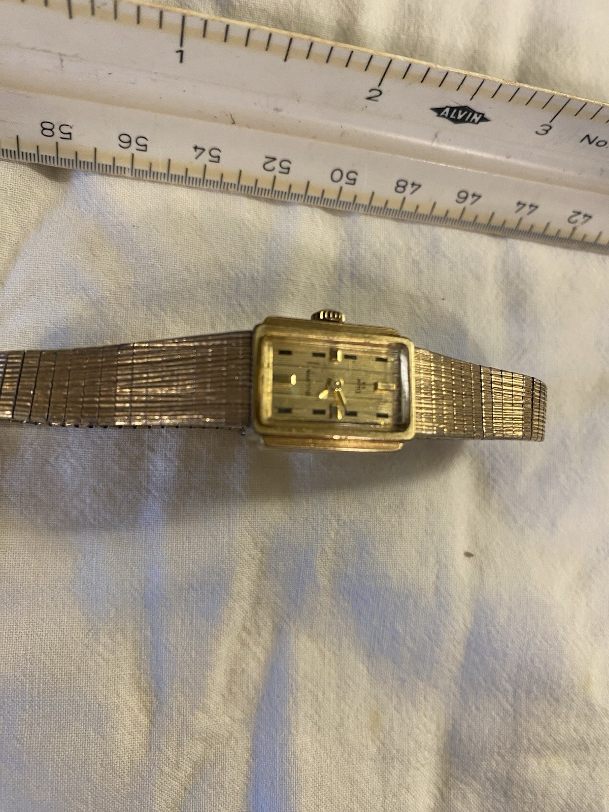 BULOVA DIOR 23 10K Rolled Gold Ladies Watch Vintage Does Not Tick READ!!
