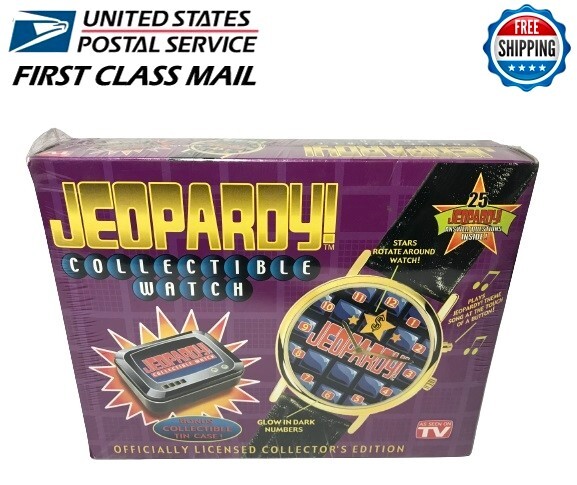 Jeopardy Game Show Collectible Watch – As Seen On TV – SEALED – Glow in the Dark