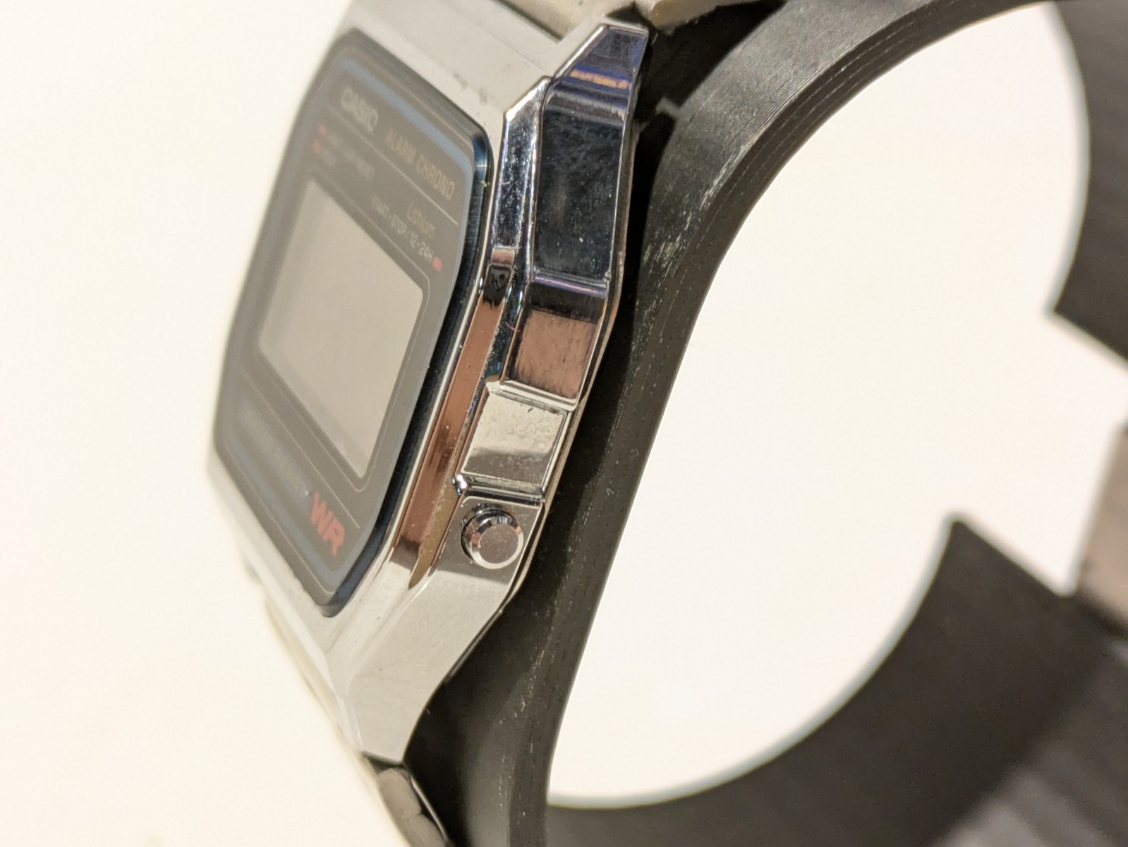 Vintage Casio Digital Watch 593 A158W, Great Condition, Stainless, New Battery