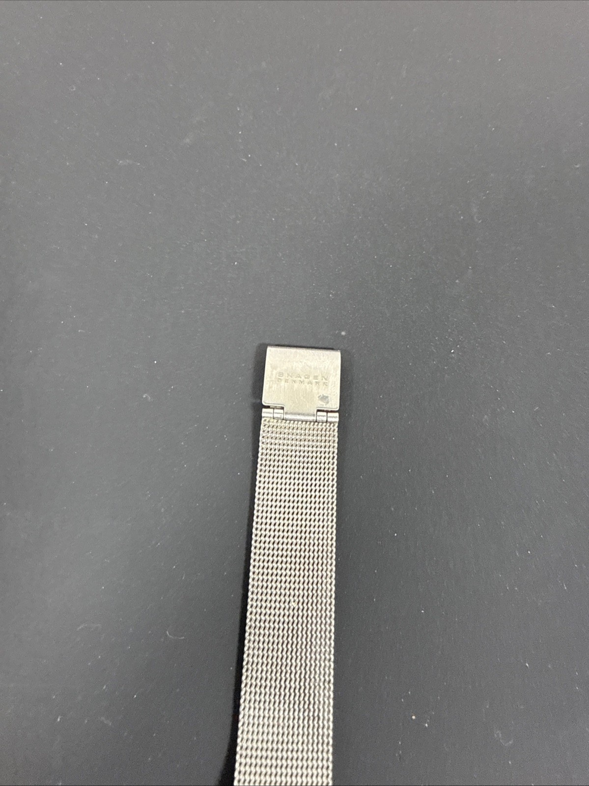Skagen Womens Quartz Watch 355SGSC Mesh Band Silver Dial Date Needs Battery