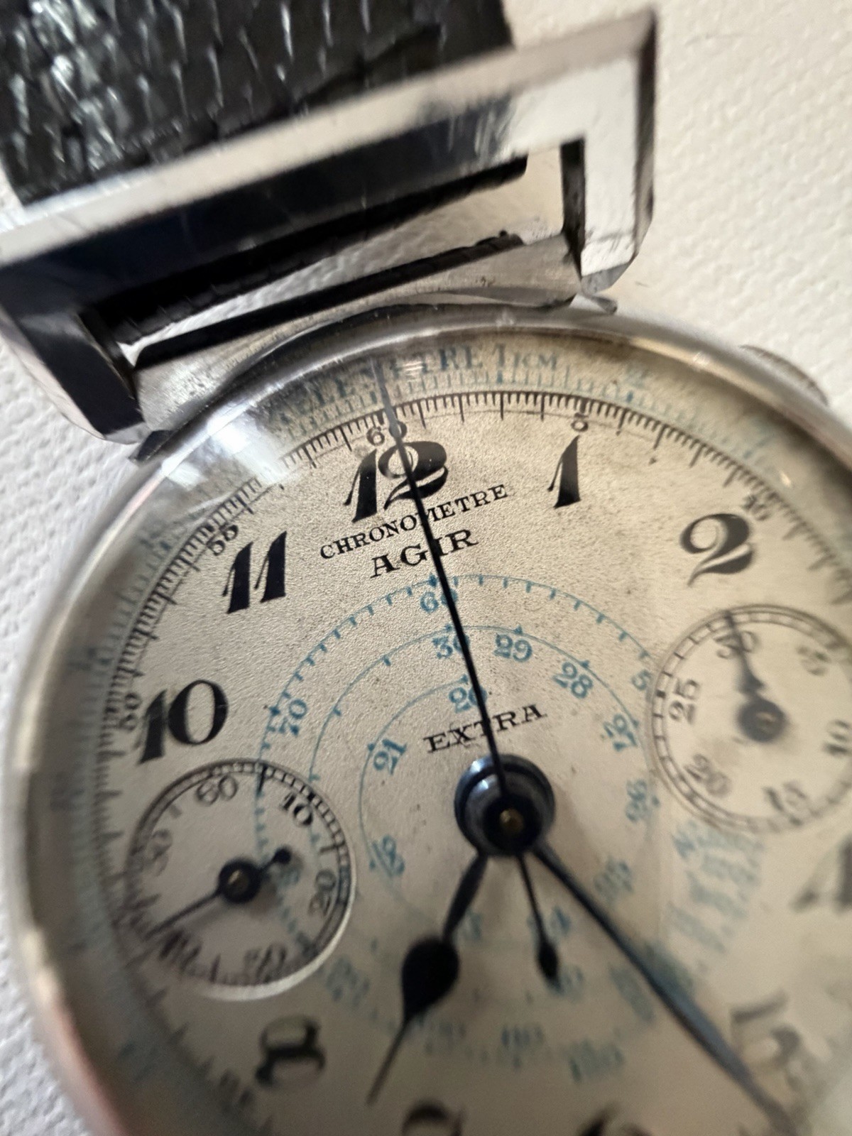 Vintage AGIR Extra Chronometre Mono Pusher Chronograph