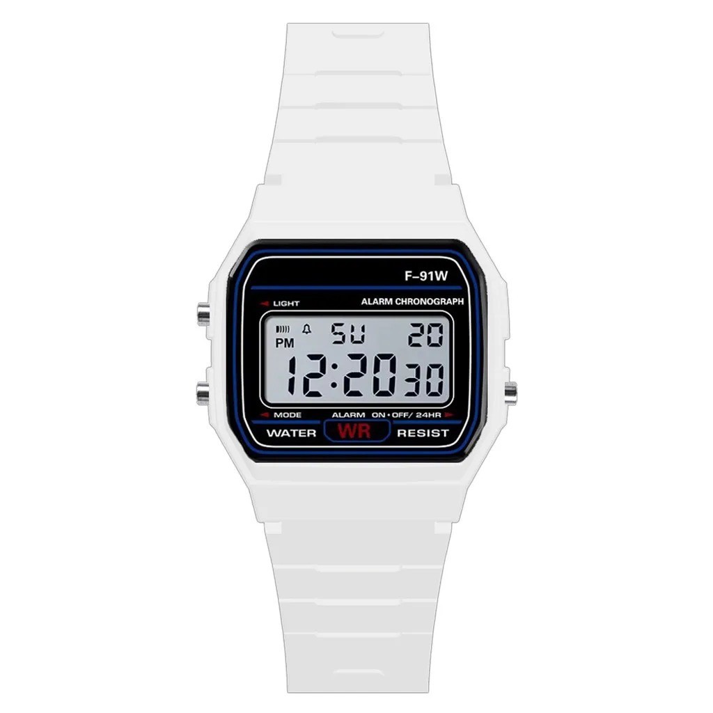 Casio F-91W Style Digital Watch Men Women Unisex Retro Sport Stopwatch Alarm Lig