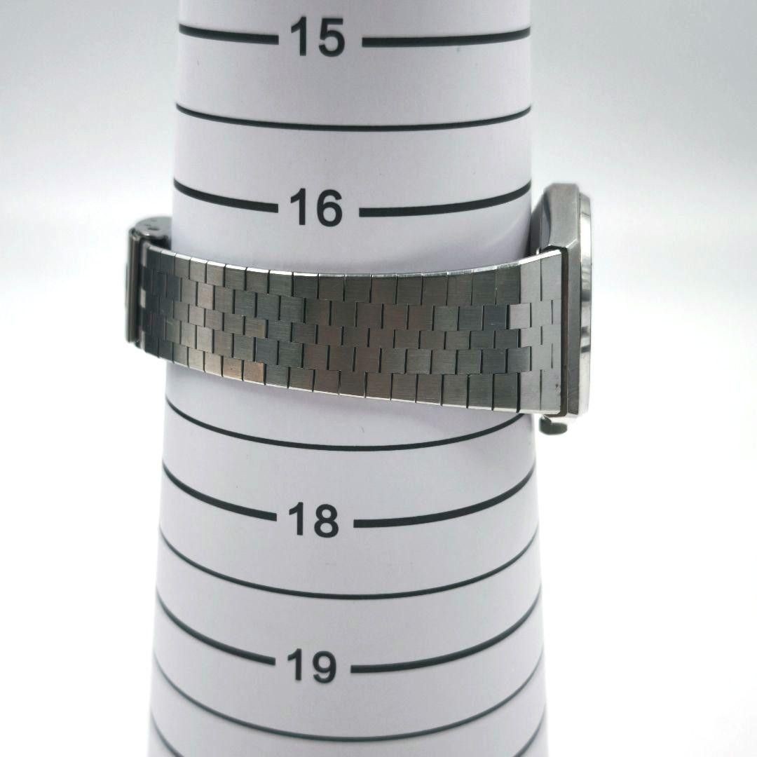 SEIKO King Quartz 5856-7020 Day Date Silver Watch Junk Japan Used