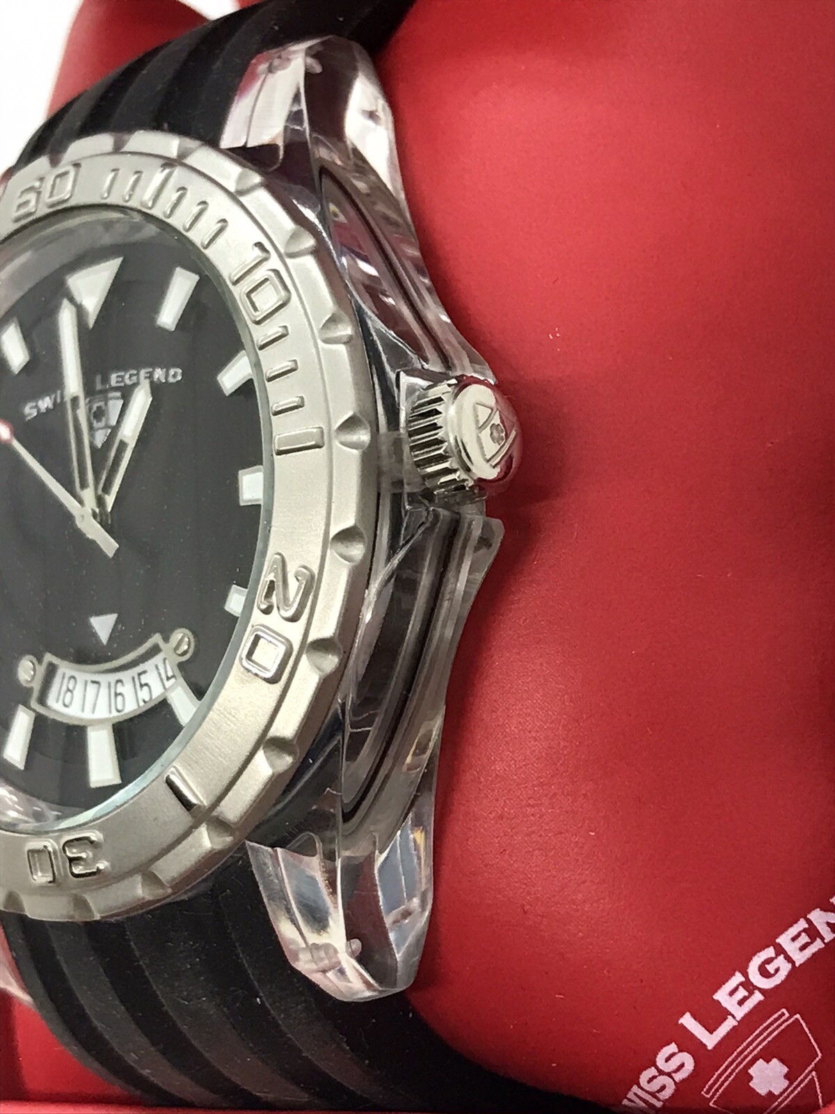 Swiss Legend Watch Portofino Collection Mineral Crystal In Box SL-40045-11