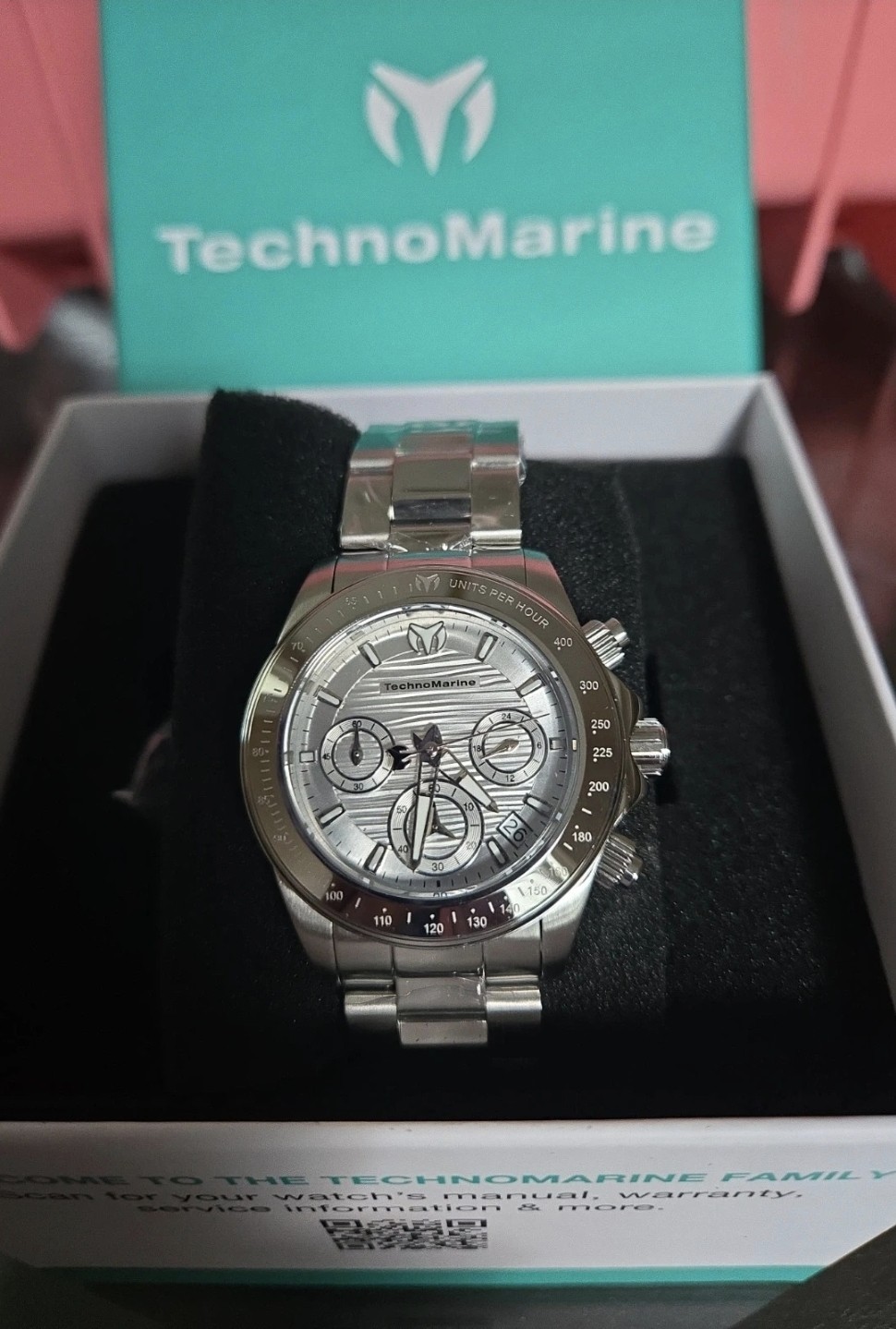 TM-219009 TechnoMarine Manta Ray Unisex Watch Silver 38mm *free 3yr Warranty **