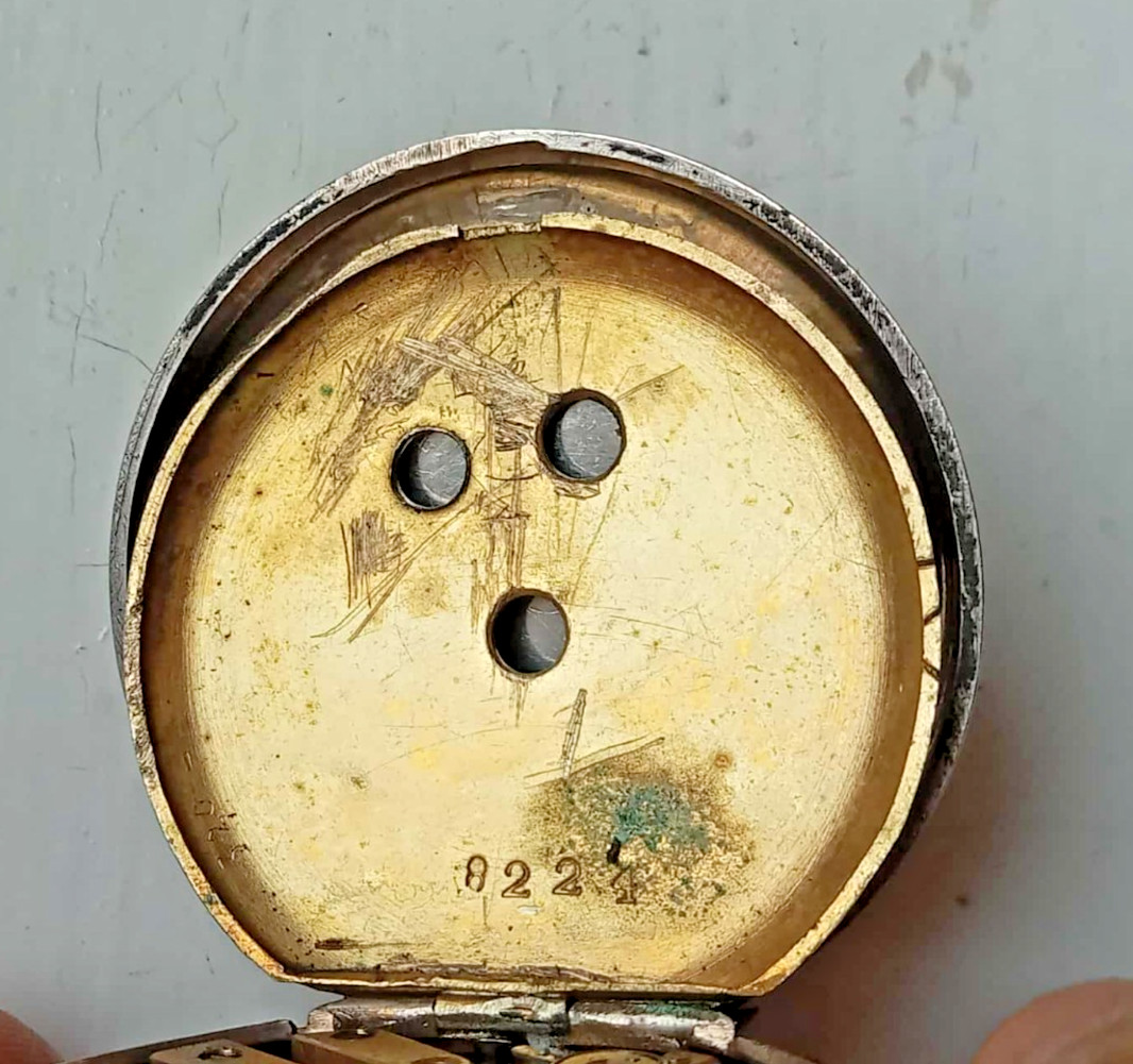 Antique Cylinder Swiss Ladies Pocket Watch c1890 4 Rubies
