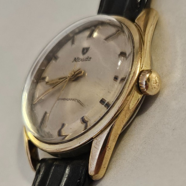Vintage Men’s NIVADA COMPENSAMATIC “AS ST 1950/51” RARE Manual 17J 34mm Watch