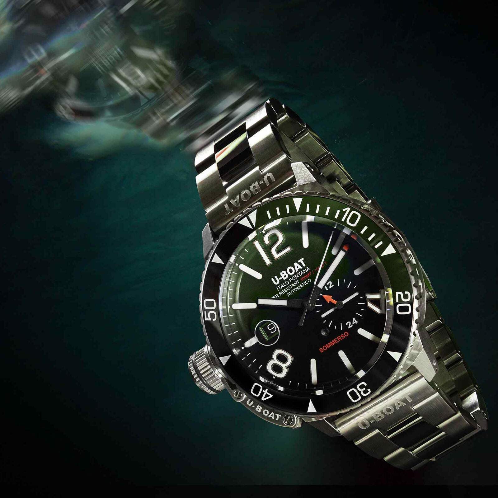 U-Boat 9520/MT Sommerso Ceramic Green Watch
